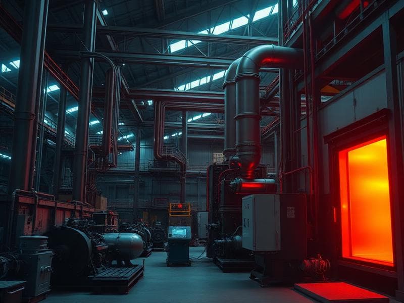 Industrial SCADA dashboard visualization